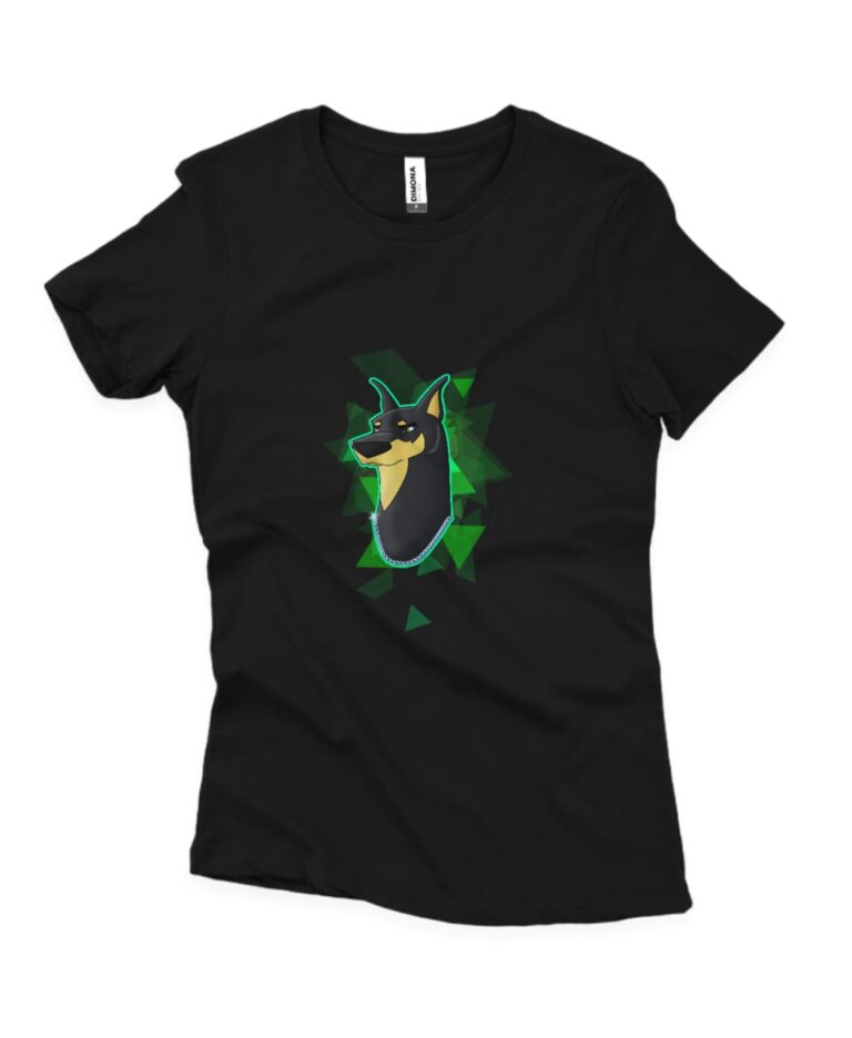 Doberman-Camiseta Feminina